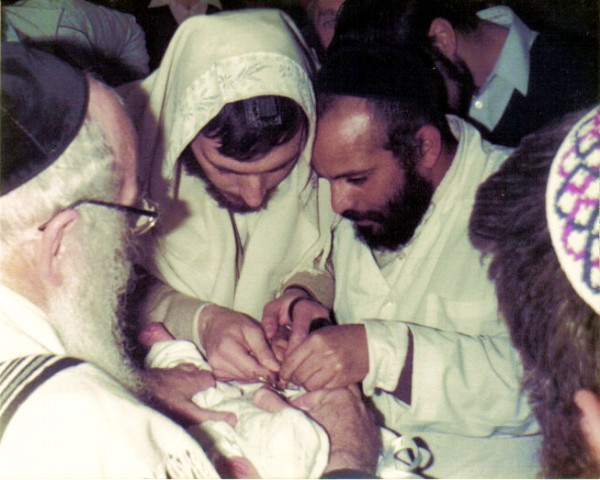A Mohel Performing Brit Milah Brit, milah