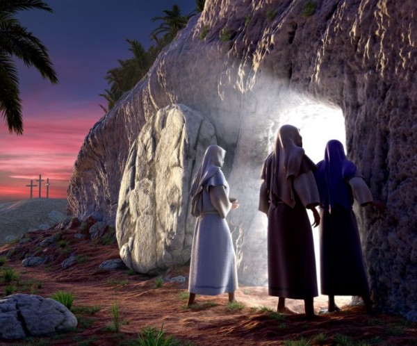 Mary Magdalene, Mary, and Salome found the empty tomb, where Jesus body was laid empty-tomb-death-resurrection