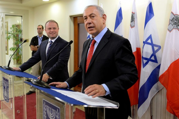 Jerusalem PM Benjamin Netanyahu and Malta Prime Minister Dr. Joseph Muscat Netanyahu-Muscat-Jerusalem-Malta