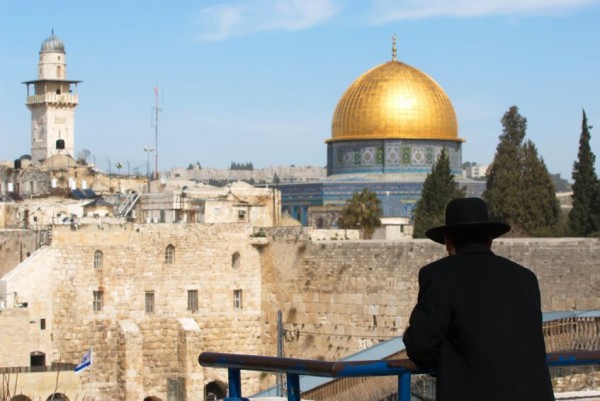 Looking over Western Wall Plaza Western Wall-Plaza-Temple Mount