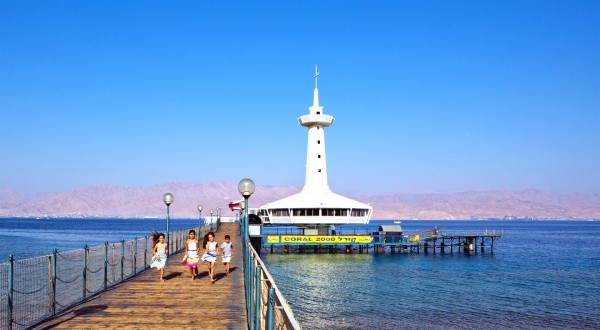 The Coral World Observation Tower in Eilat, which is Israel's southernmost city and a popular resort area for Israeli families and tourists. The Coral World Observation Tower in Eilat, which is Israel's southernmost city and a popular resort area for Israeli families and tourists.