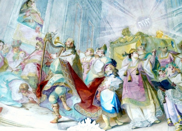 A fresco of King David dancing before the Ark by Johann Baptist Wenzel Bergl (Photo by Wolfgang Sauber) A fresco of King David dancing before the Ark by Johann Baptist Wenzel Bergl (Photo by Wolfgang Sauber)