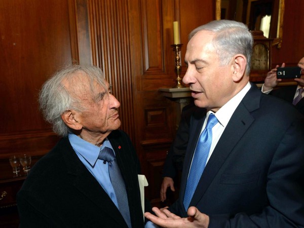 Prime Minister Benjamin Netanyahu meets with Nobel Peace Prize laureate Elie Wiesel. (GPO photo by Amos Ben Gershom) Prime Minister Benjamin Netanyahu meets with Nobel Peace Prize laureate Elie Wiesel. (GPO photo by Amos Ben Gershom)