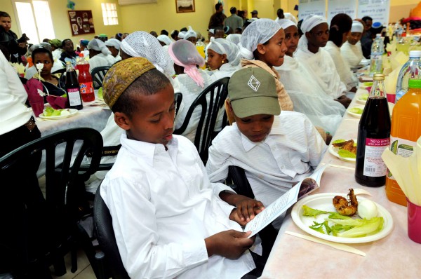 New Ethiopian immigrants attend a model Seder at the Jewish Agency Absorption Center in Mevasseret Zion outside Jerusalem in preparation for their first Passover in Israel. New Ethiopian immigrants attend a model Seder at the Jewish Agency Absorption Center in Mevasseret Zion outside Jerusalem in preparation for their first Passover in Israel.