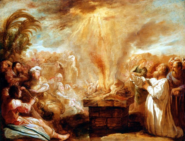 The Sacrifice of Elijah Before the Priests of Baal, by Domenico Fetti (Buckingham Palace, Royal Collection Trust UK) The Sacrifice of Elijah Before the Priests of Baal, by Domenico Fetti (Buckingham Palace, Royal Collection Trust UK)