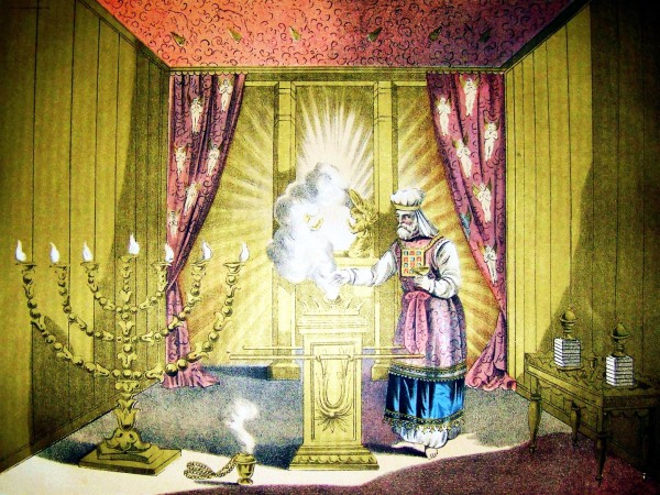 Holman_The_Holy_of_Holies Jewish Temple, menorah, incense