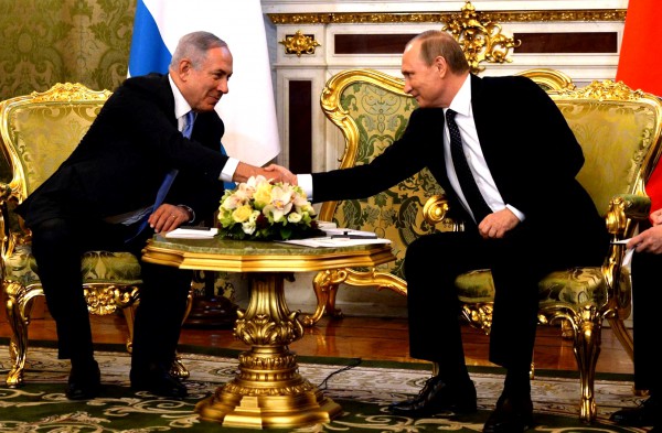 Prime-Minister-Benjamin-Netanyahu-Meets-with-Russian-President-Vladimir-Putin-at-the-Kremlin Putin, Netanyahu, Kremlin, Moscow